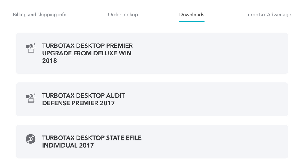 download turbotax 2018 premier